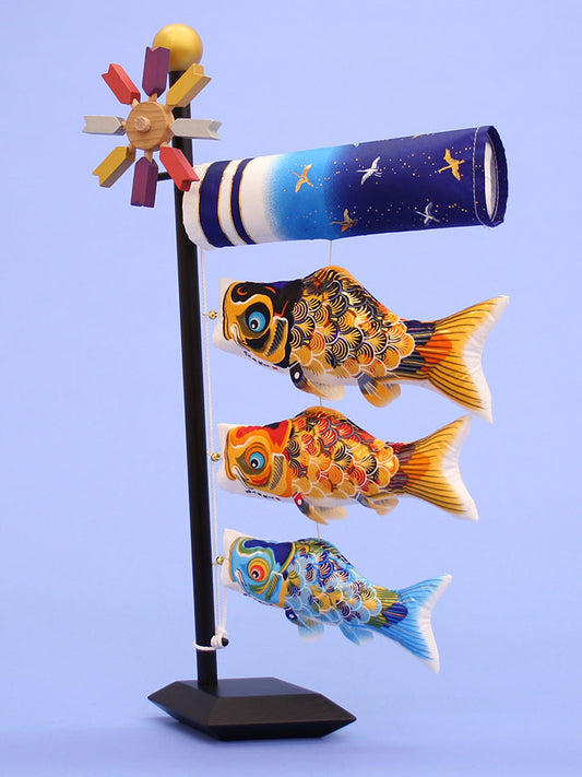 室内用鯉のぼり。卓上鯉のぼり京錦 後ろから