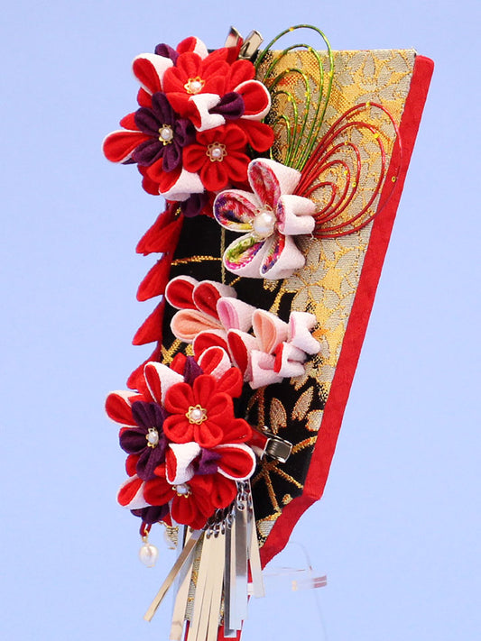 JUHO-TOUGEI 髪飾り羽子板 ゴージャス アクリルスタンド付き ズーム