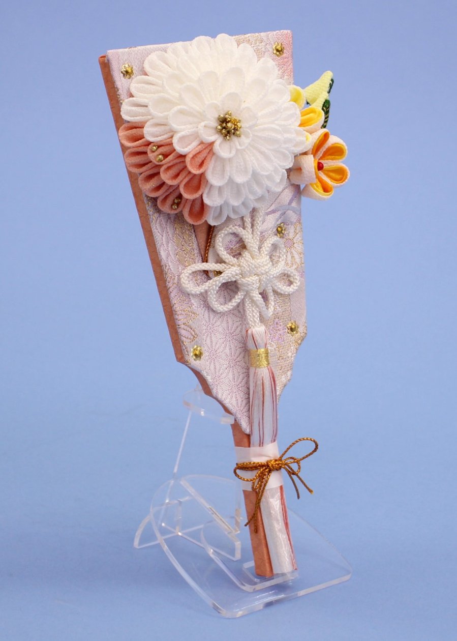 つまみマム羽子板 オレンジ