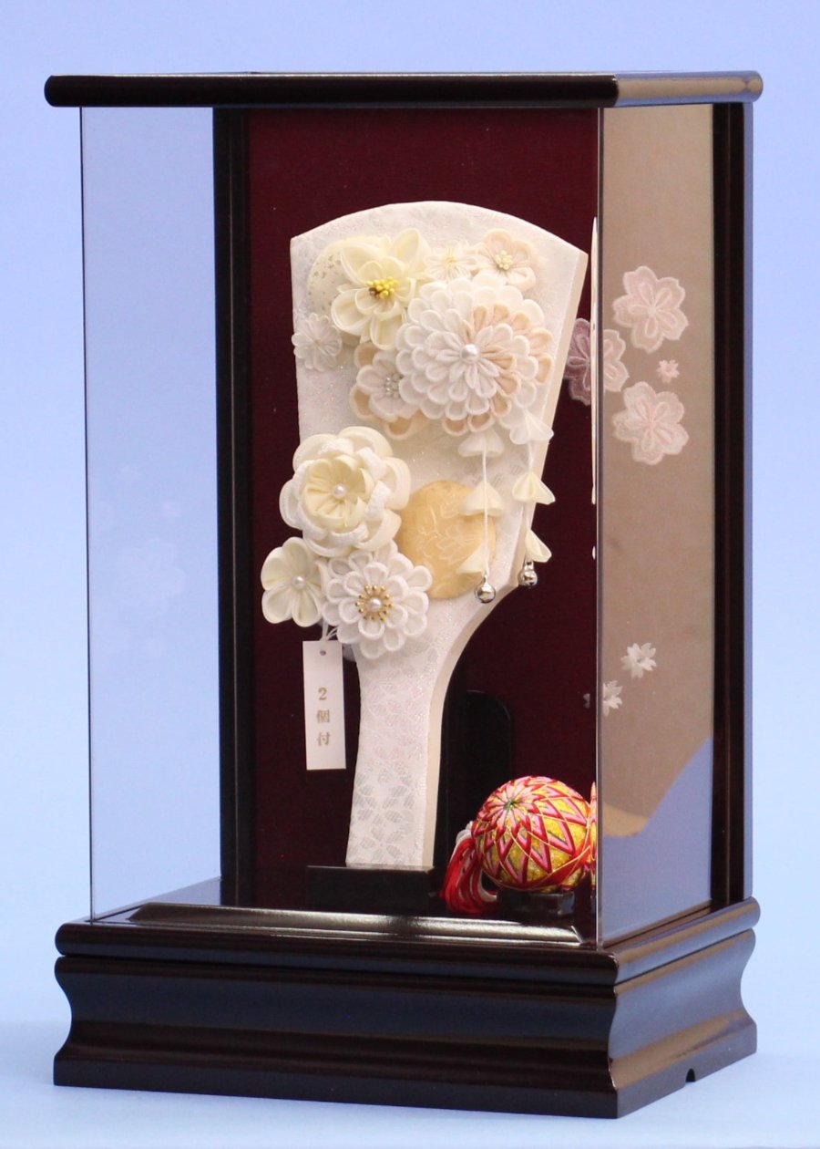 羽子板用ケースアクリルカブセケース(ブドウ) 羽子板飾りイメージ