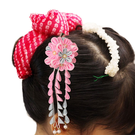 JUHO-TOUGEI つまみ髪飾り羽子板ポップ 髪飾りイメージ