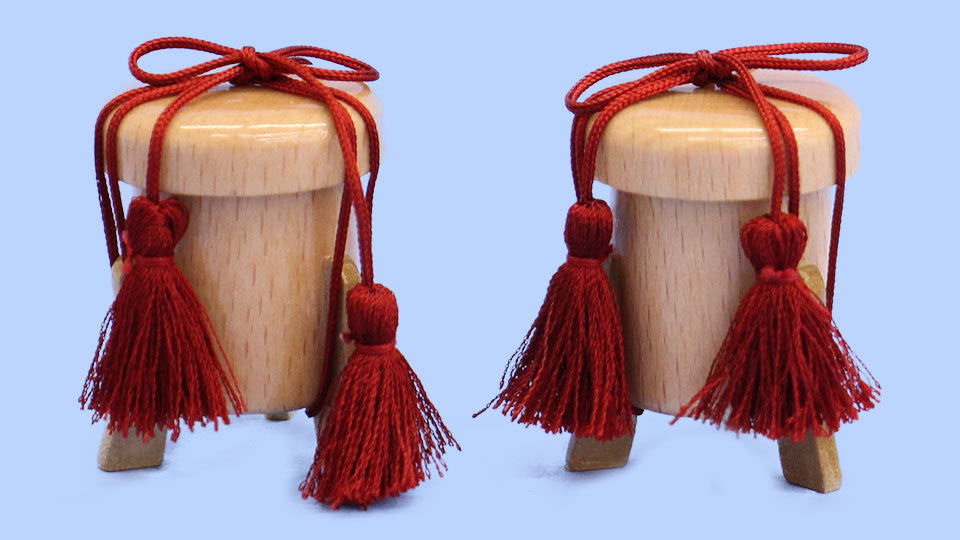 雛道具貝桶 4.5cm行器(ほかい)木肌