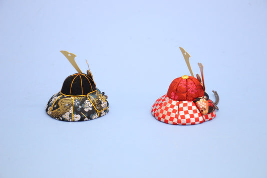 木目込み人形 No232 豆兜 ペア後ろから