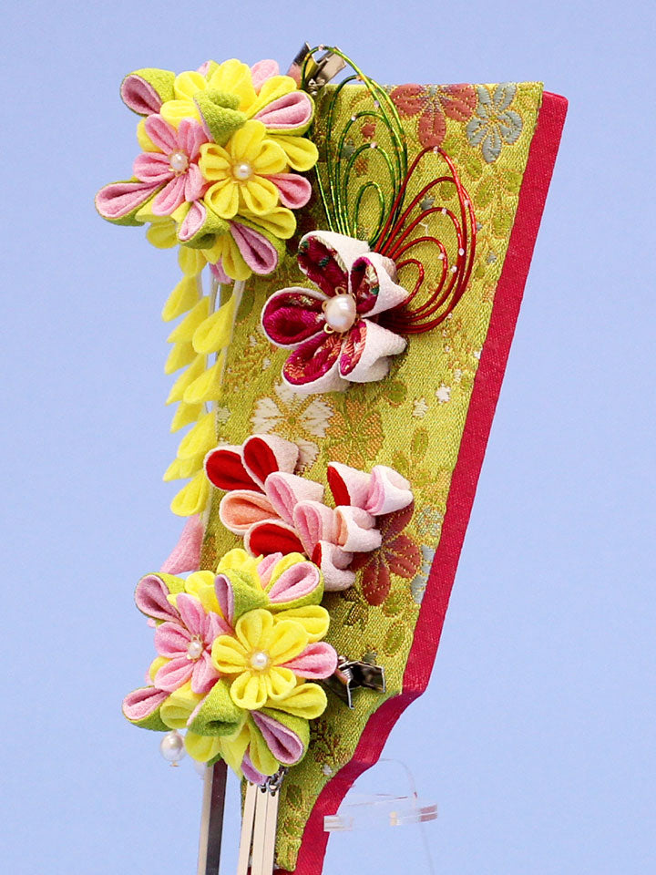 JUHO-TOUGEI 髪飾り羽子板 ナチュラル アクリルスタンド付き ズーム