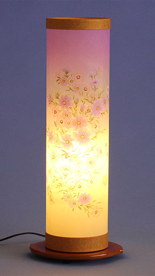 おしゃれな盆提灯 インテリア燈明 夢想花2号(菊)高さ47cm 暗所点灯