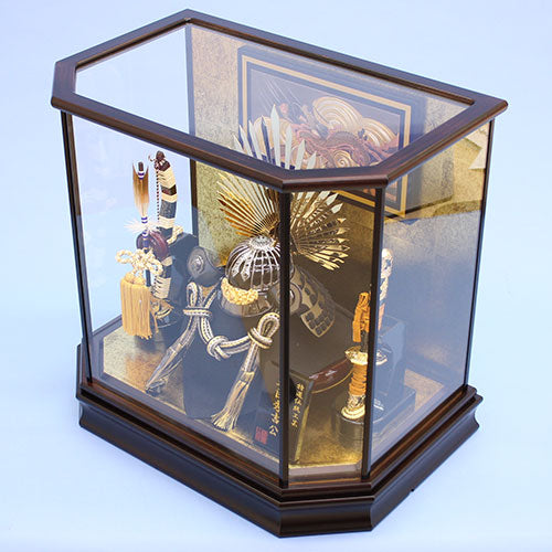 May Doll kabuto Case Decoration Height 41cm Toyotomi Hideyoshi kabuto Hexagonal Lid