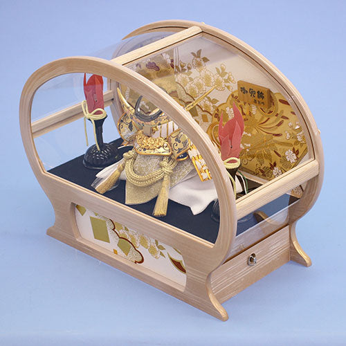 May Doll kabuto Case Decoration Height 30cm Elegant kabuto