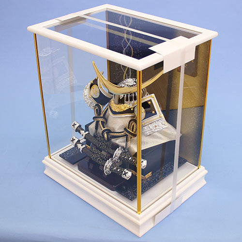 May Doll kabuto Case Decoration Height 45cm Date Masamune kabuto White Frame