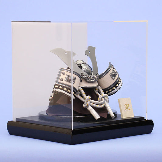 Boy's Day Doll kabuto Case Decoration Height 26.5cm No. 6 Acrylic Cover
