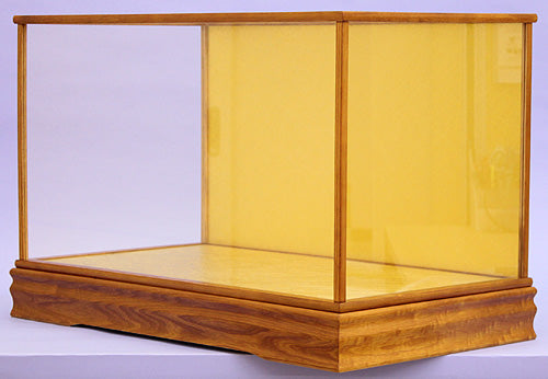 カブセ人形ケース 栓ケヤキ塗65x35x35ケース(特注サイズ可)