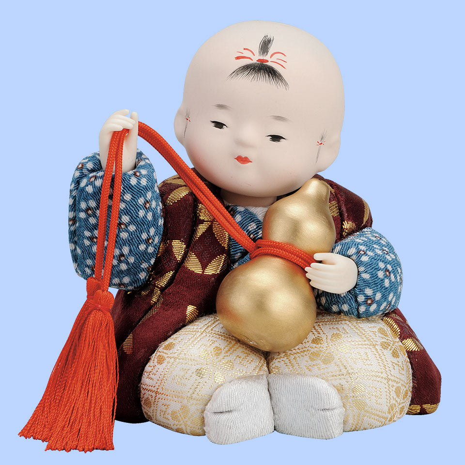 木目込み人形ーひょうたん遊び 木目込み人形 ひょうたん人形の模様 木目込み人形材料 No t1660 瓢箪あそび