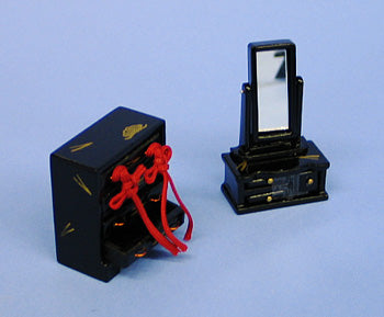 15号松葉(木製) 箪笥、鏡台