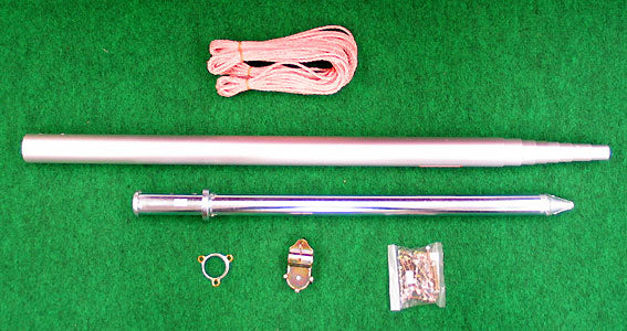 鯉のぼりアルミポール。ガーデンセット用ポール (アルミ製) 内容