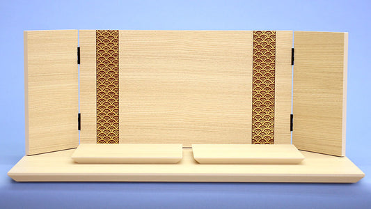 ensemble complet de poupée Hina et paravent à plateforme, largeur 55 cm, avec support transparent en hibiscus pour prince et princesse