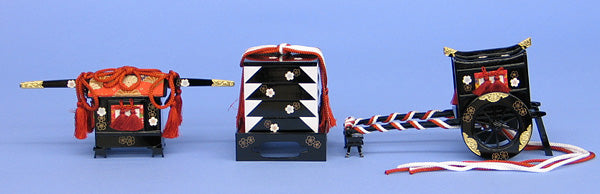 雛道具御所カゴ重 30号桜(木製)