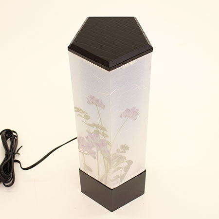 おしゃれですりむな盆提灯 インテリア燈明 花あかり9号(蓮)高さ35.5cm 上から