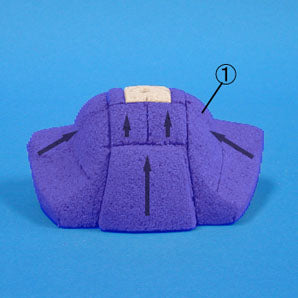 Poupée Hina kimekomi grainé, matériau n° 762, Prince Wakamiya