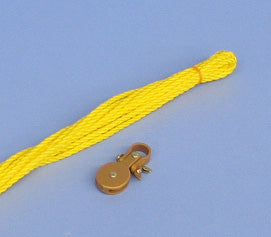 ベランダ用鯉のぼり掲揚ロープ滑車付き ズーム