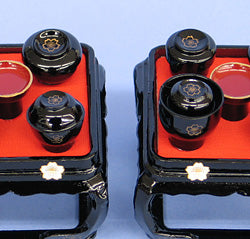 Plateau pour poupées et accessoires Hina n° 30 Sakura (en boise)