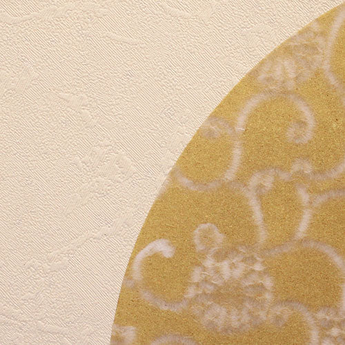 Folding screen for Hina dolls, 27cm high, No. 9, four-panel wrapping, Seika chrysanthemum arabesque gold