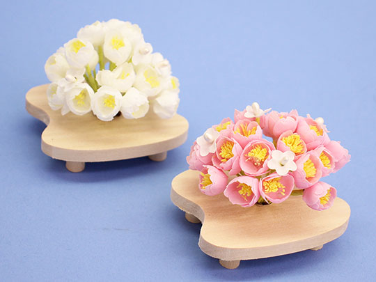 Poupées Hina à plat 60 cm — Couple impérial Kyō 12 brodé beige « Hiyori »