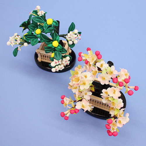 Sakura Tachibana for Hina Dolls, Height 15cm, Heian Weeping Sakura Tachibana (Black Round Well Fence)