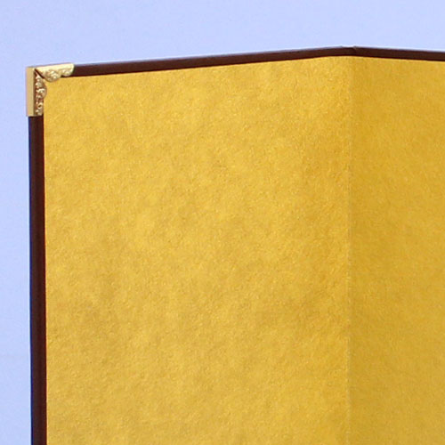 Folding screen for Hina dolls and May dolls, for handicrafts, 20cm high, gold folding screen, mini gold plain, four-panel (medium)