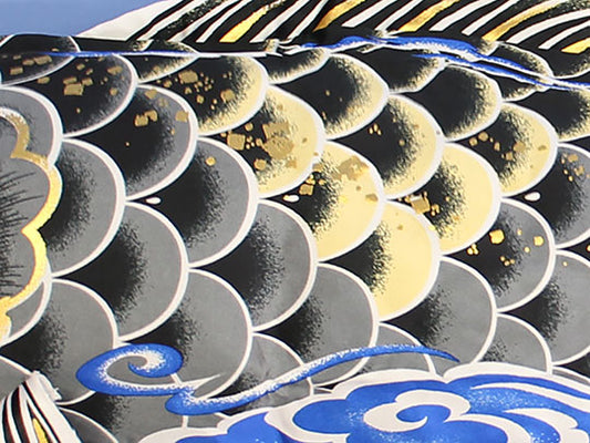 鯉のぼり祥雲鯉のぼり黒ズーム