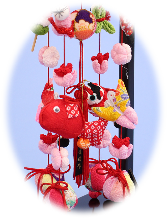 つるし飾り台付き 高さ 35cm 8号豆千代ぼんぼり