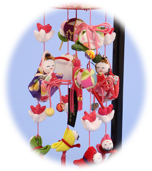 つるし飾り台付き 高さ 35cm 8号ももか