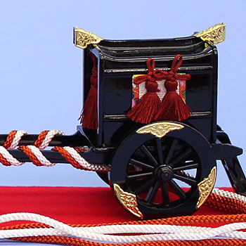 雛人形・雛道具御所かご重 25号黒塗り(木製)