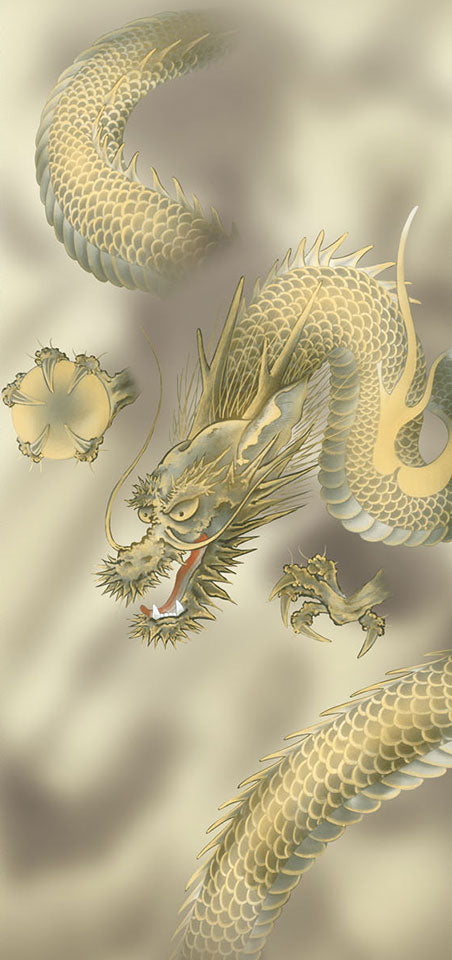 縁起画 龍神図 北条裕華