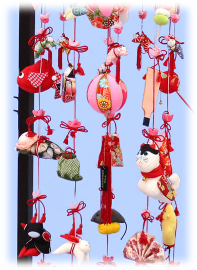 つるし飾り台付き 桜寿(中) ズーム