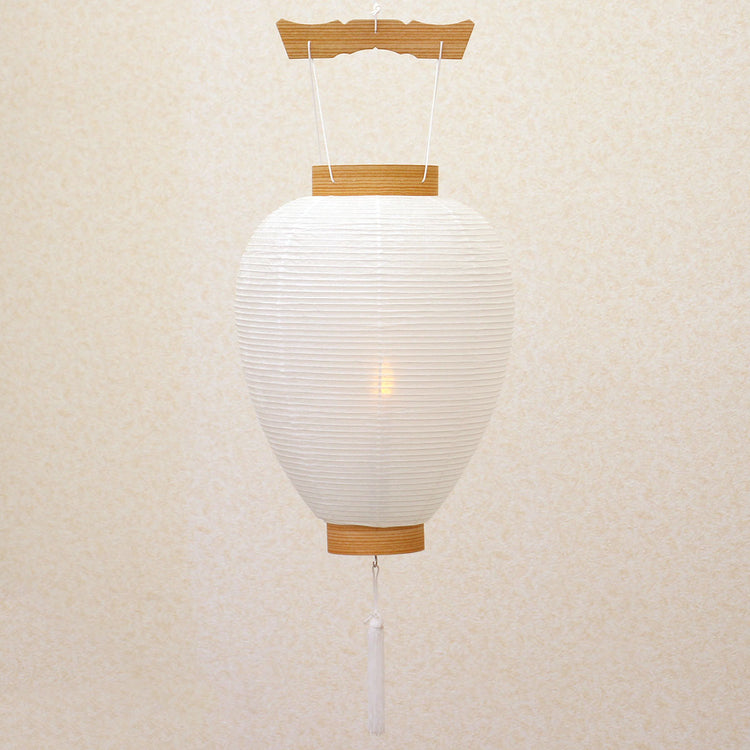 新盆の盆提灯　白紋天