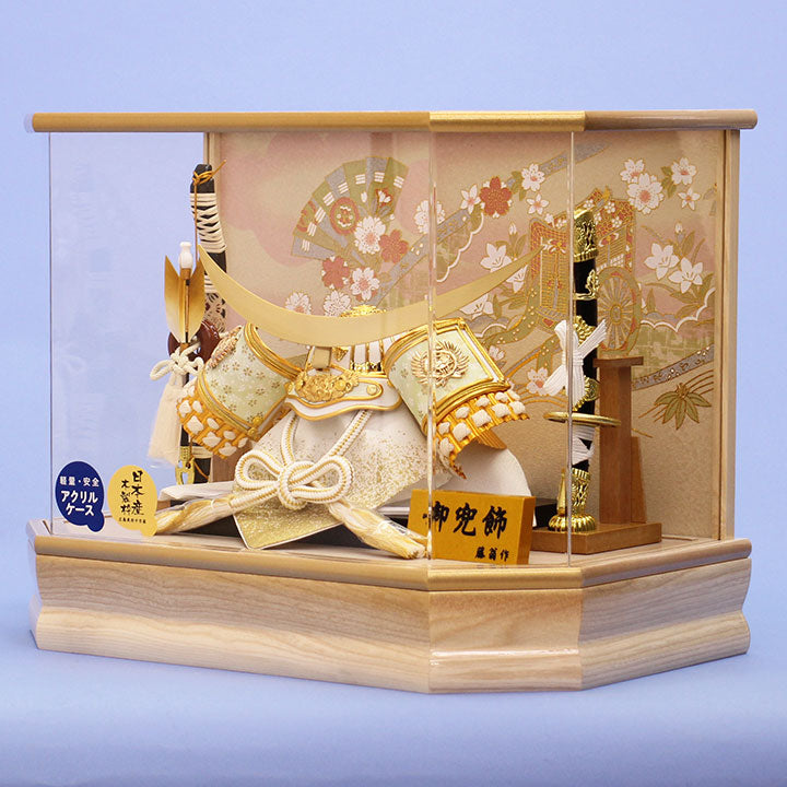 ケース飾り（完成品）の五月人形