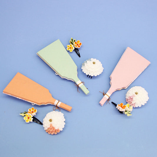 姉妹羽子板 つまみマム羽子板２個セット