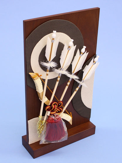 衝立破魔弓　茶　上から