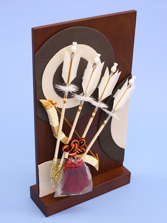 衝立破魔弓　茶　上から