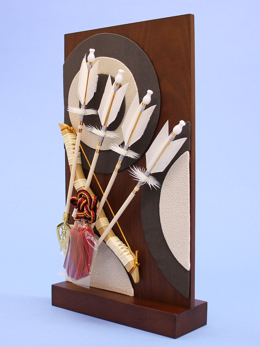 衝立破魔弓　茶　横