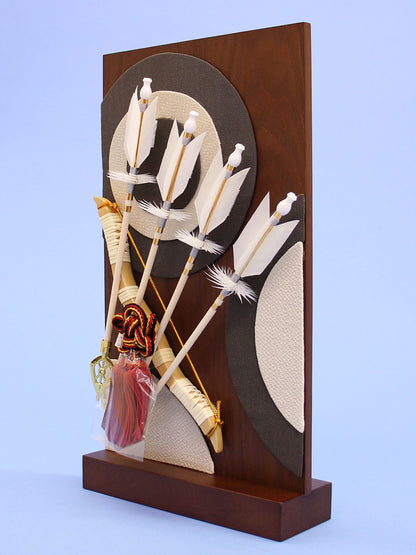 衝立破魔弓　茶　横