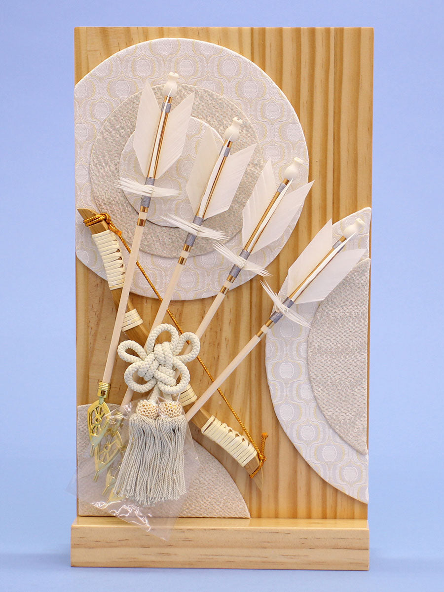 衝立破魔弓白木　正面