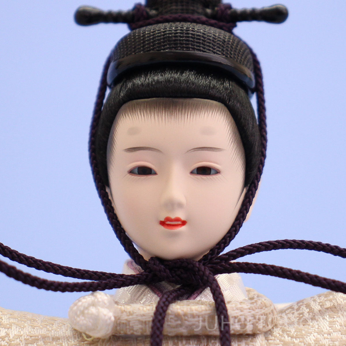 Hina Dolls Flat Display 60 cm | Kyō 13 Pearl Silver Imperial Pair