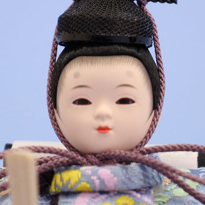 雛人形単品 親王2 正絹上仕立てまめびな #54　殿顔