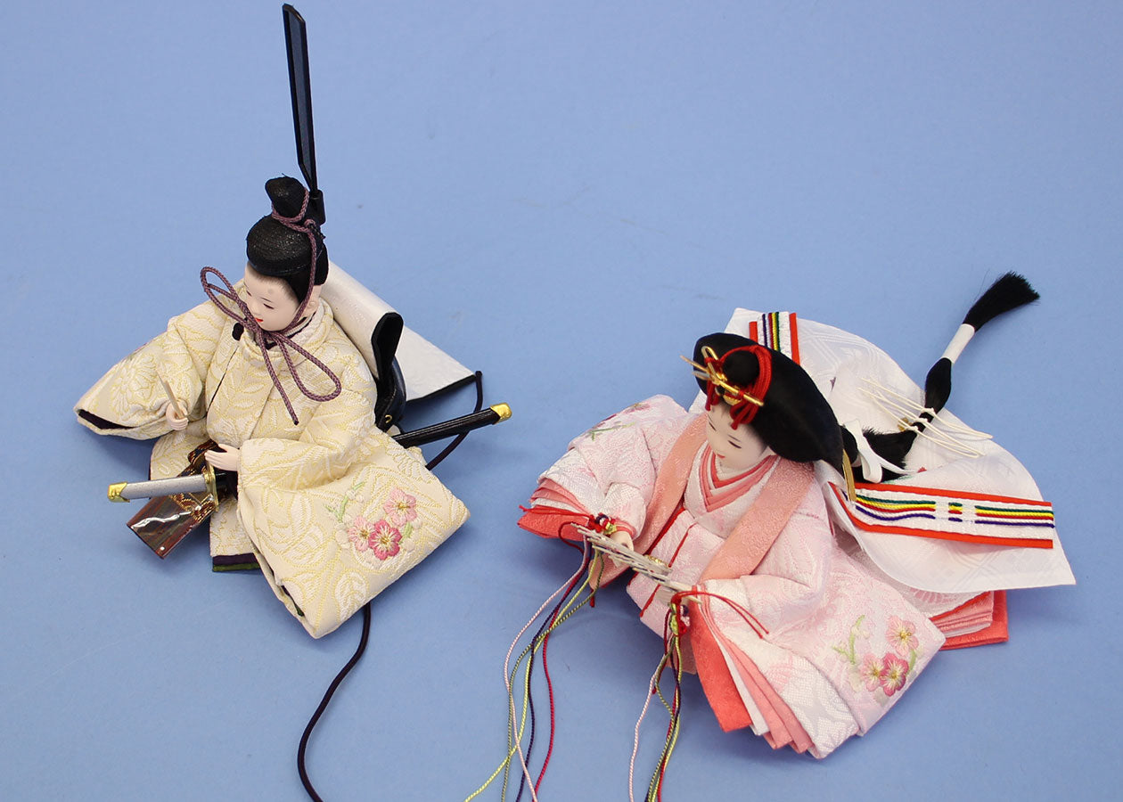 雛人形単品 親王2 刺繍まめびな #10　右上から