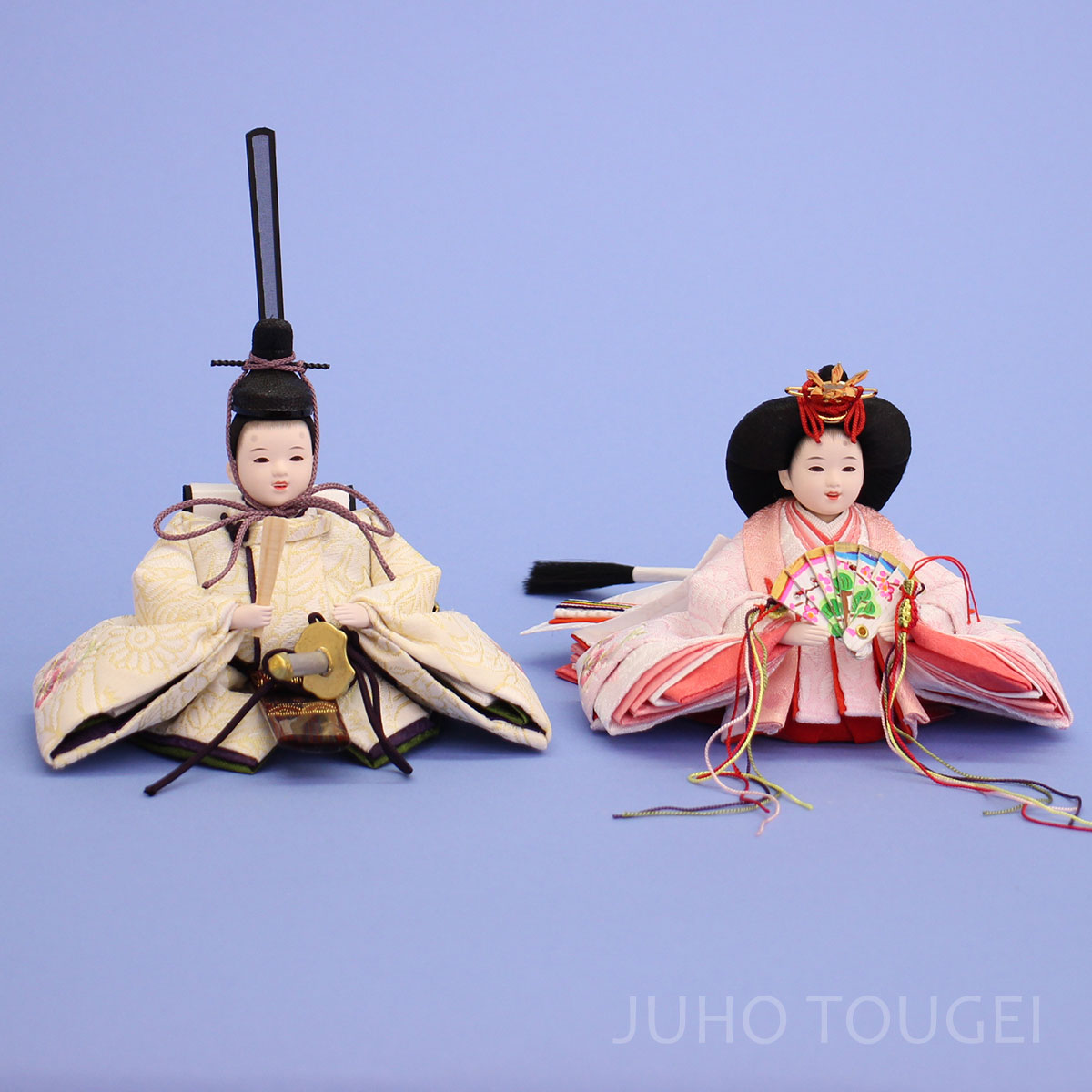 雛人形単品 親王2 刺繍まめびな #10　イメージ