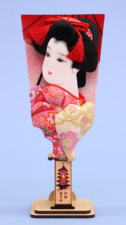 Oshie Hagoita No. 8, Maiko, with stand
