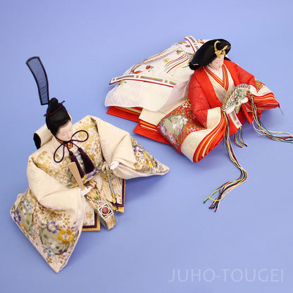 雛人形単品 親王8 京九番親王　20908-A4A　上から