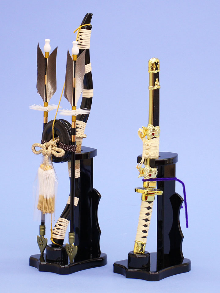 五月人形用付属品、弓太刀セット単品販売 11号古代