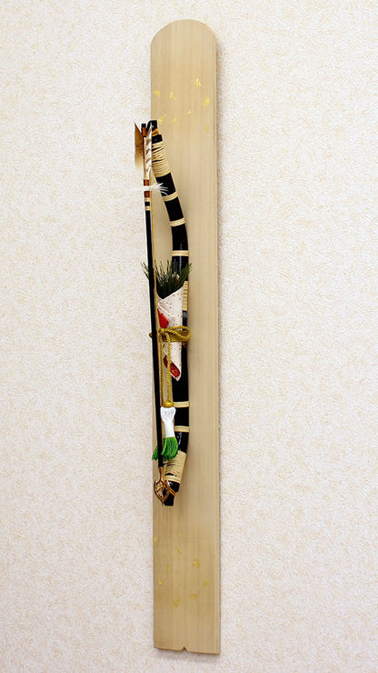 壁掛け破魔弓飾り 白桐破魔弓掛　正面