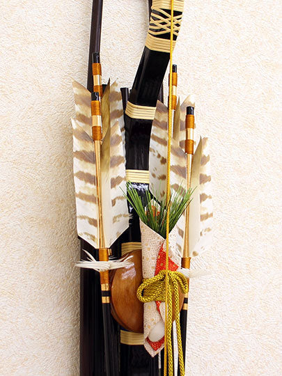 壁掛け 護持の破魔弓飾り　ズーム